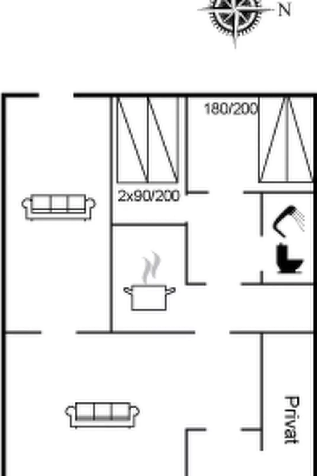 "Fulla" - 1.1km from the sea-Inside