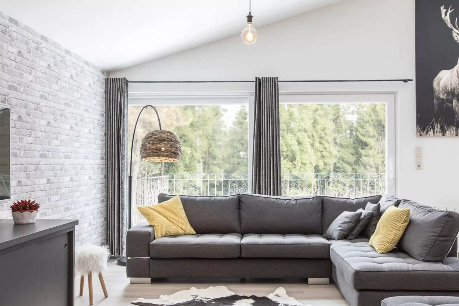 Chalet Bleu-Living room