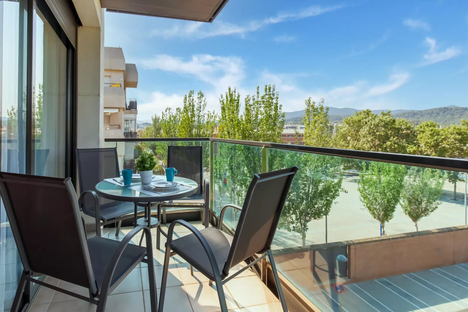 Apartamento Aragó-Balcon-terrasse