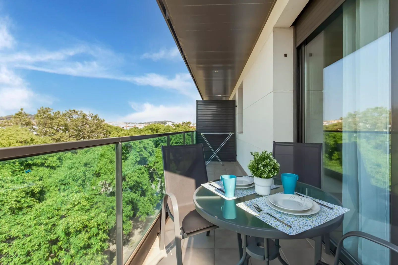 Apartamento Aragó-Balcon-terrasse