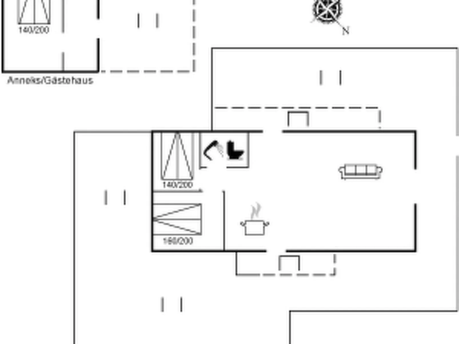 "Ulv" - 25m from the sea-Inside