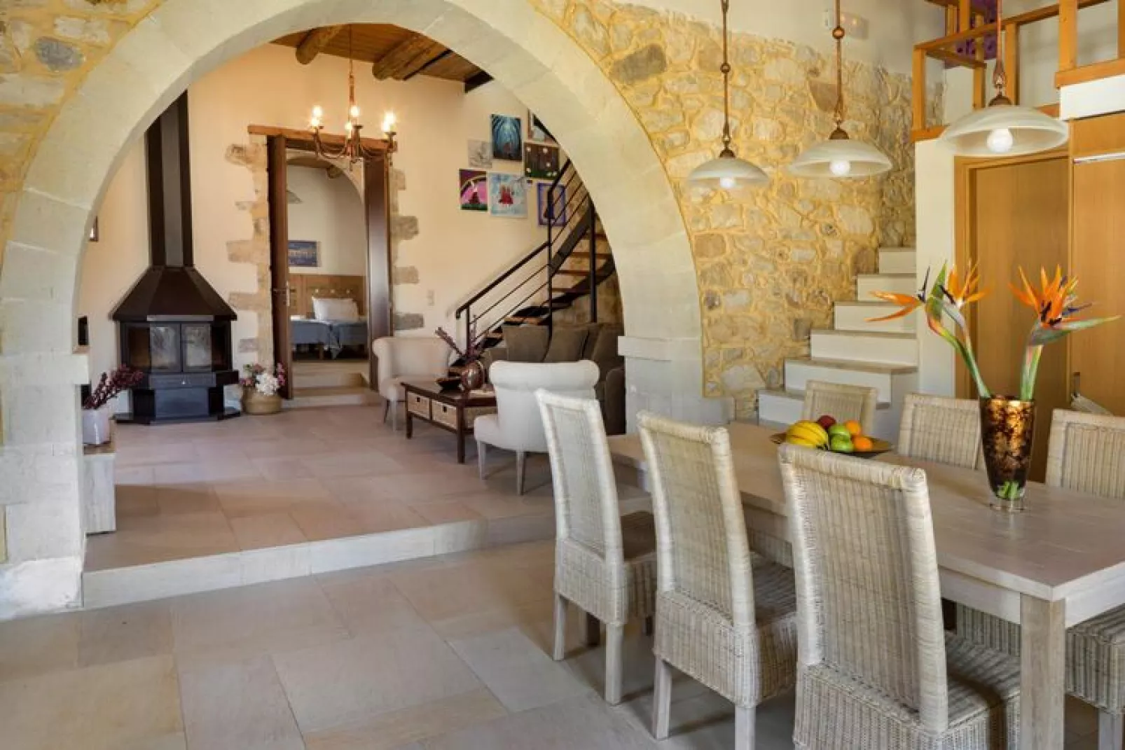 Holiday home, Maheri-Villa Aladanos-Esszimmer