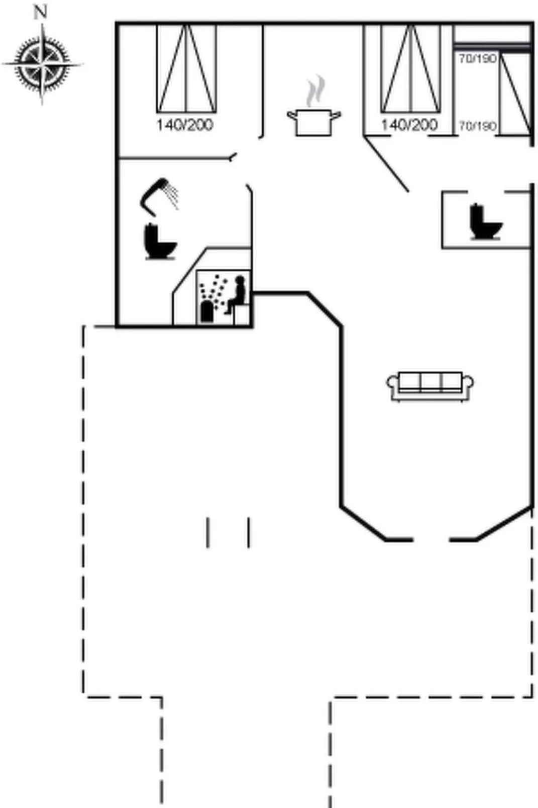 "Berglind" - 850m from the sea-Inside