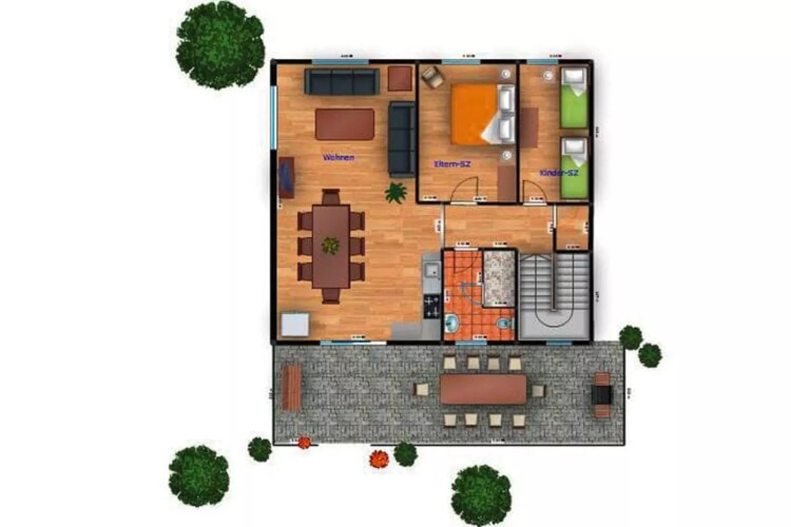 Ferienhaus 140 qm-Floor plan