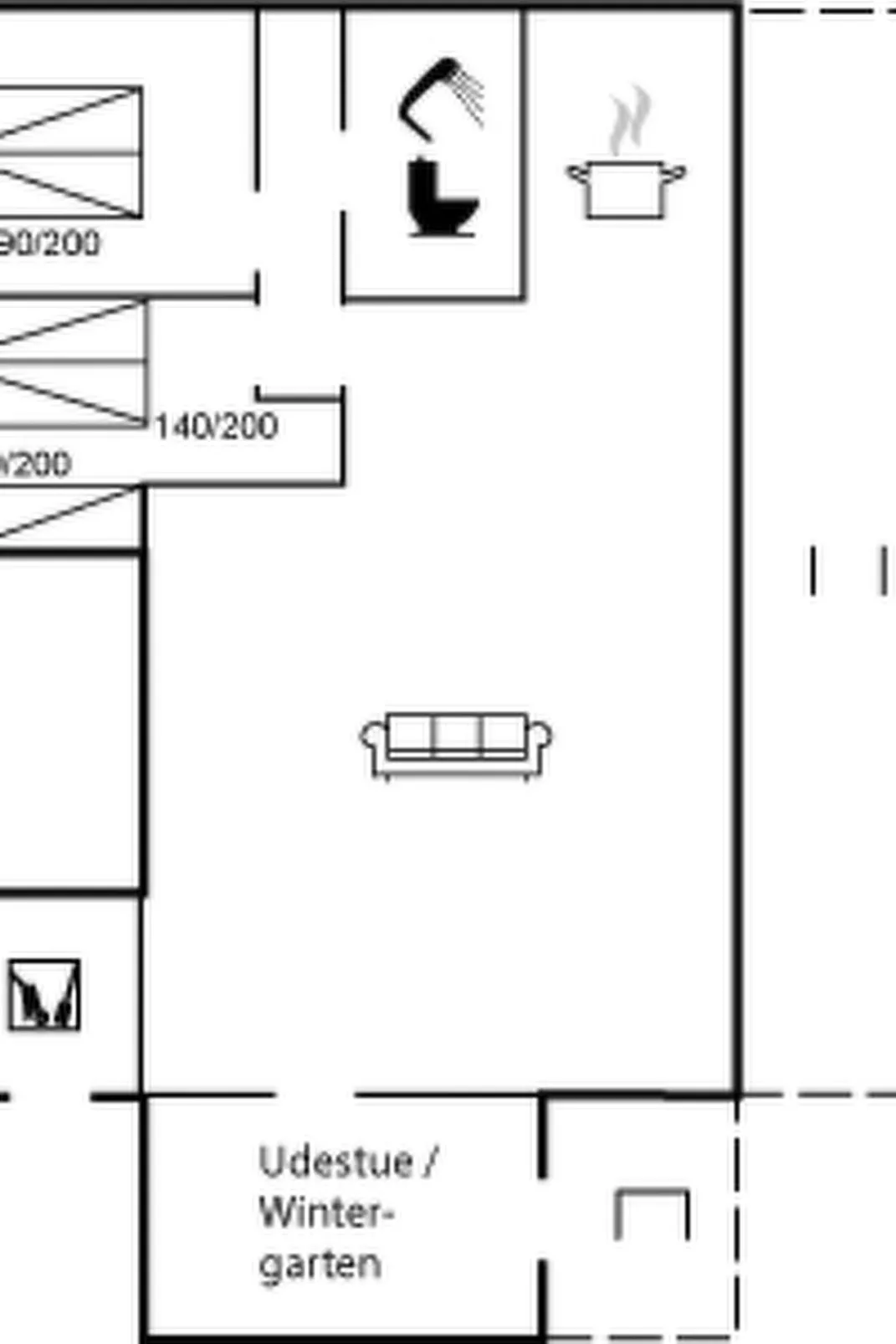 "Gunward" - 1.5km from the sea-Inside