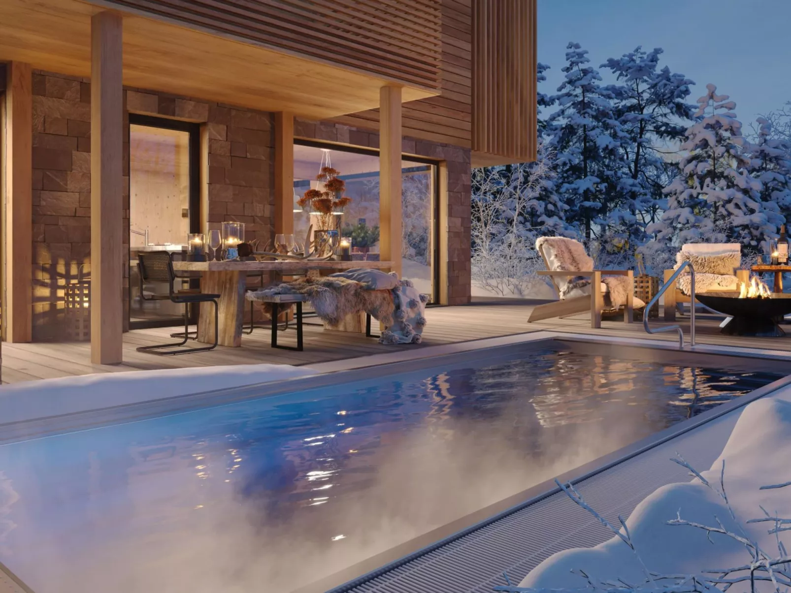 #1a mit Sauna & Pool-Outside