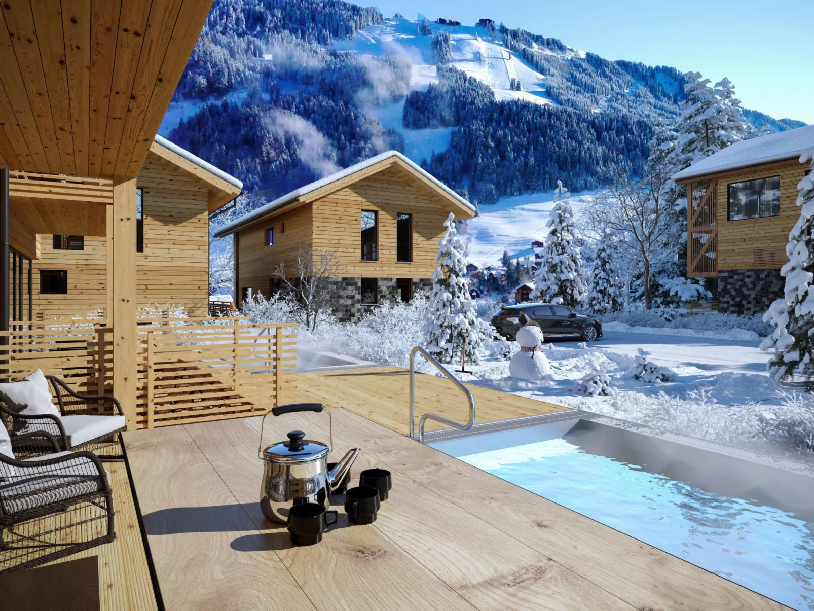 #1a mit Sauna & Pool-Outside