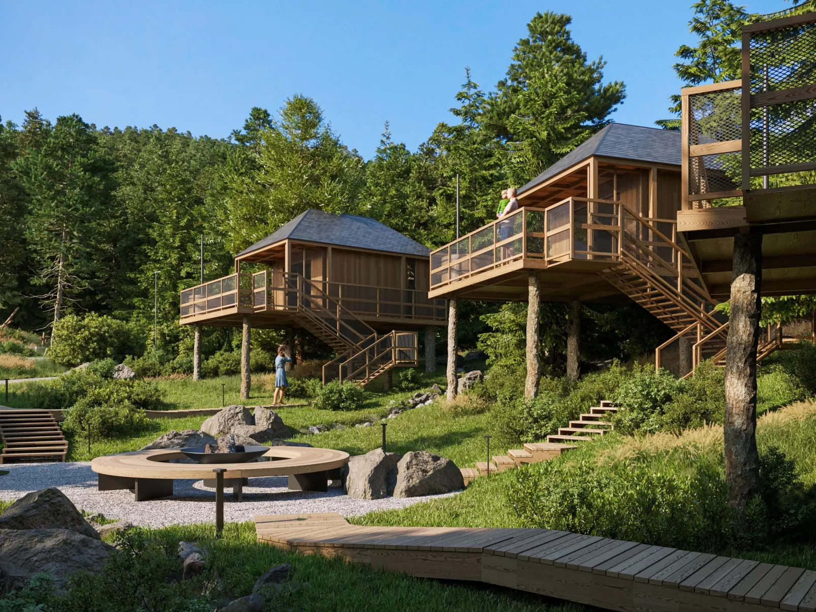 Premium Baumhaus mit 1 Schlafzimmer-Outside