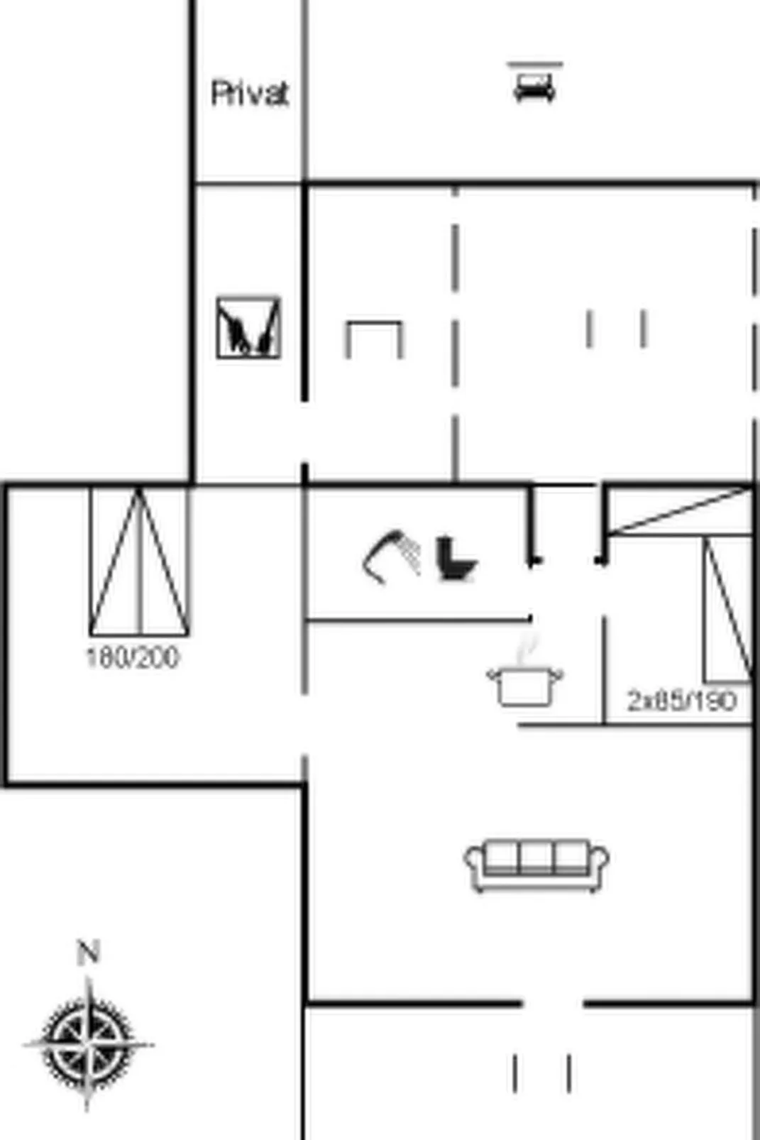"Tubbe" - 150m to the inlet-Inside