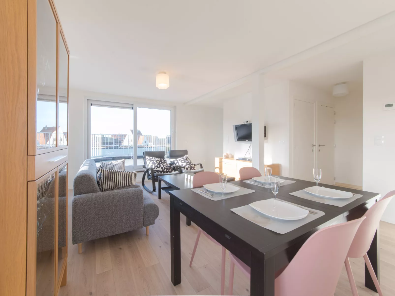 De Zeegloed duplex with parking-Drinnen