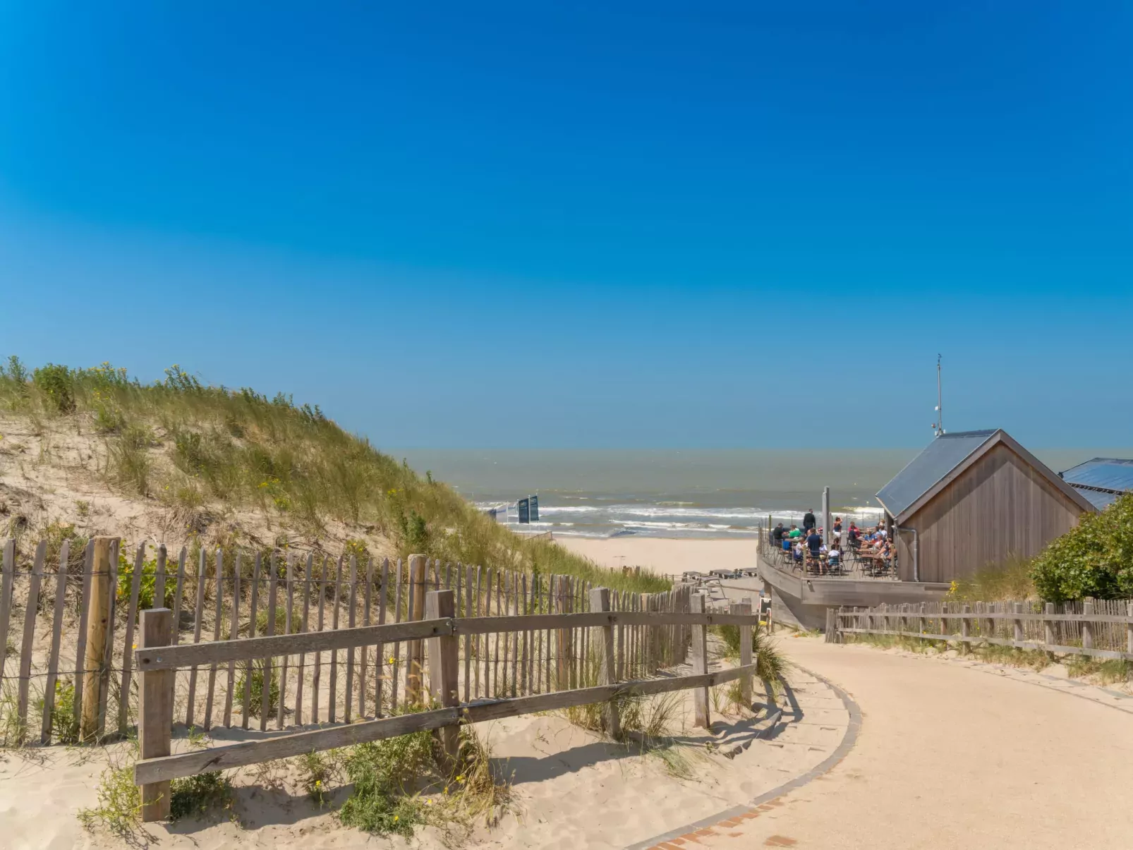 De vakantieduinen aan zee-Dehors