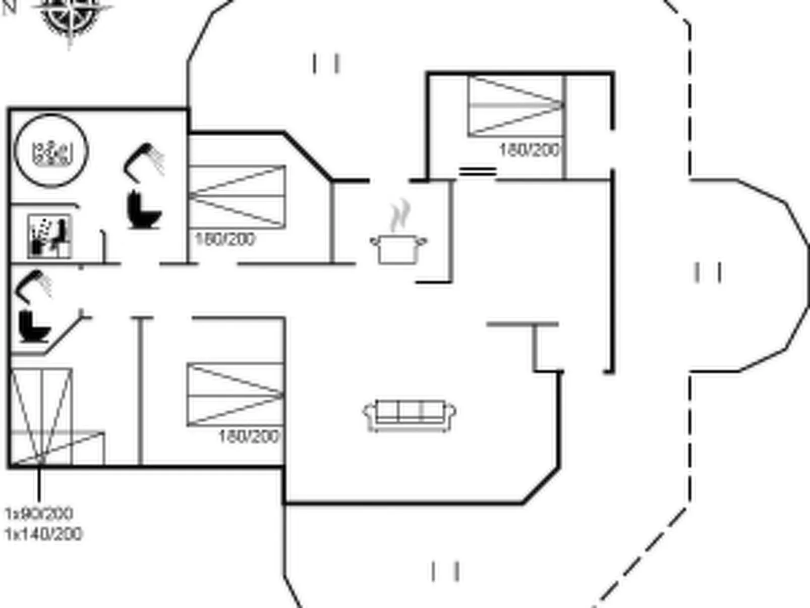 "Amalie" - 650m from the sea-Inside