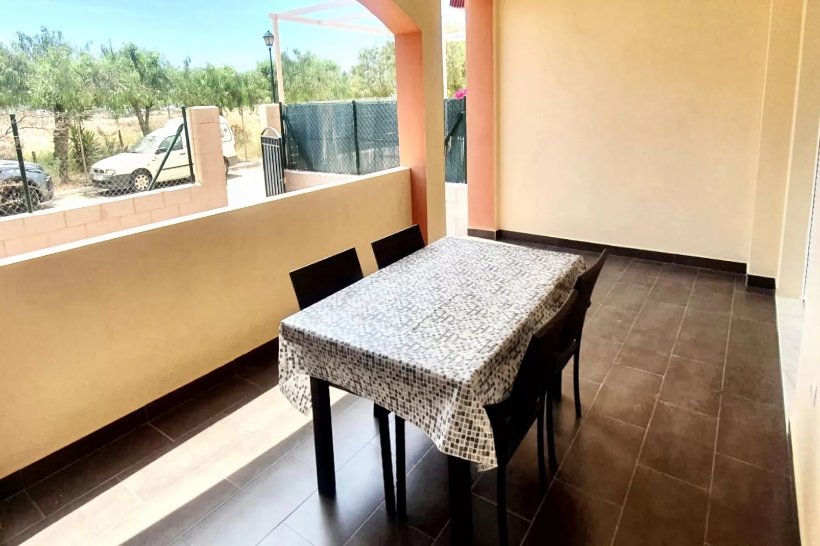 Apto con piscina en Vera playa - Terrace balcony