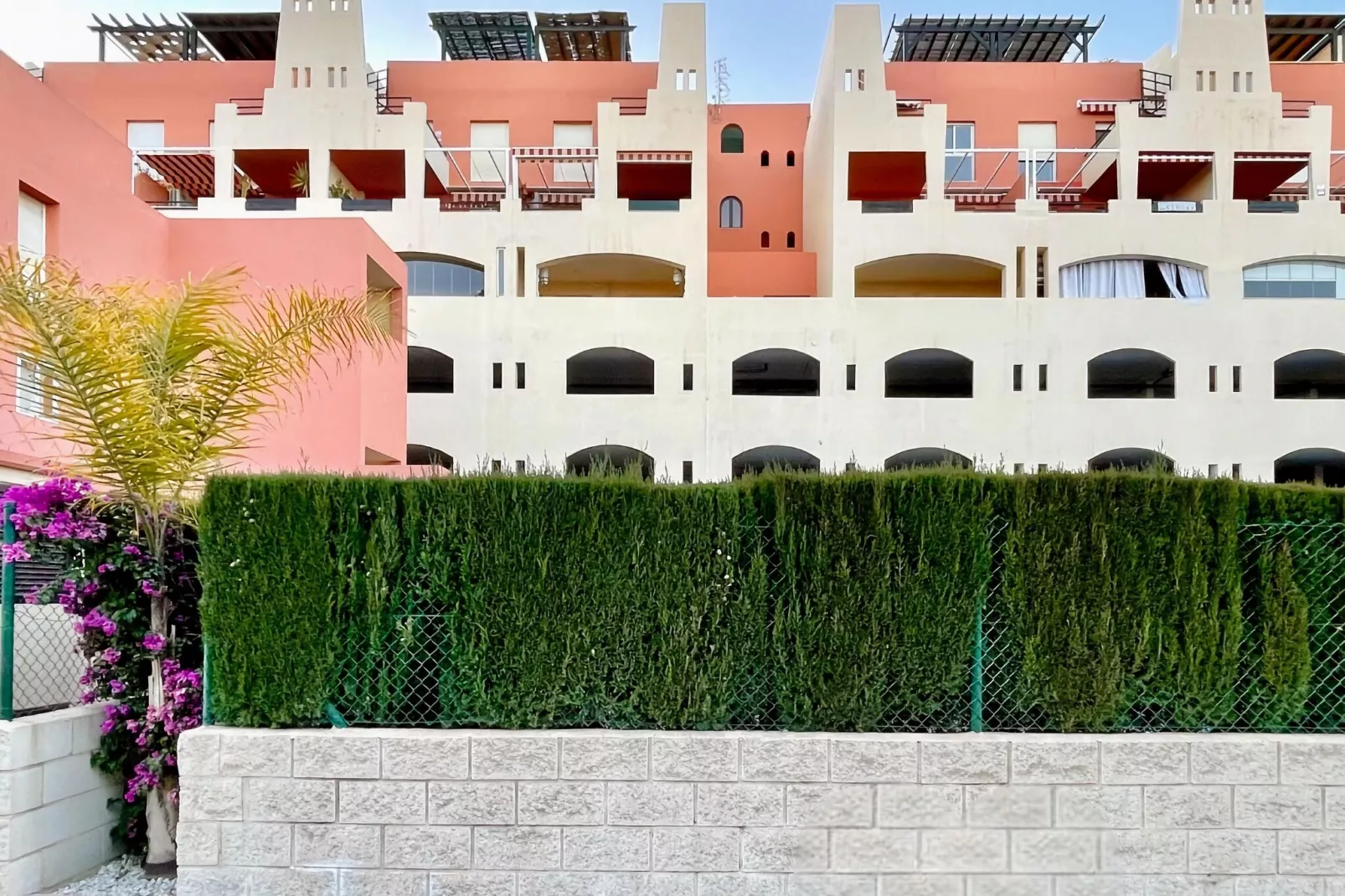 Apto con piscina en Vera playa - Exterior in summer