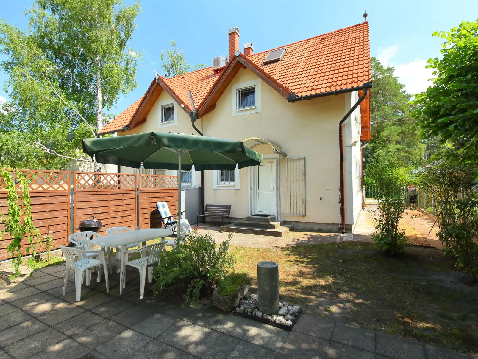 outside