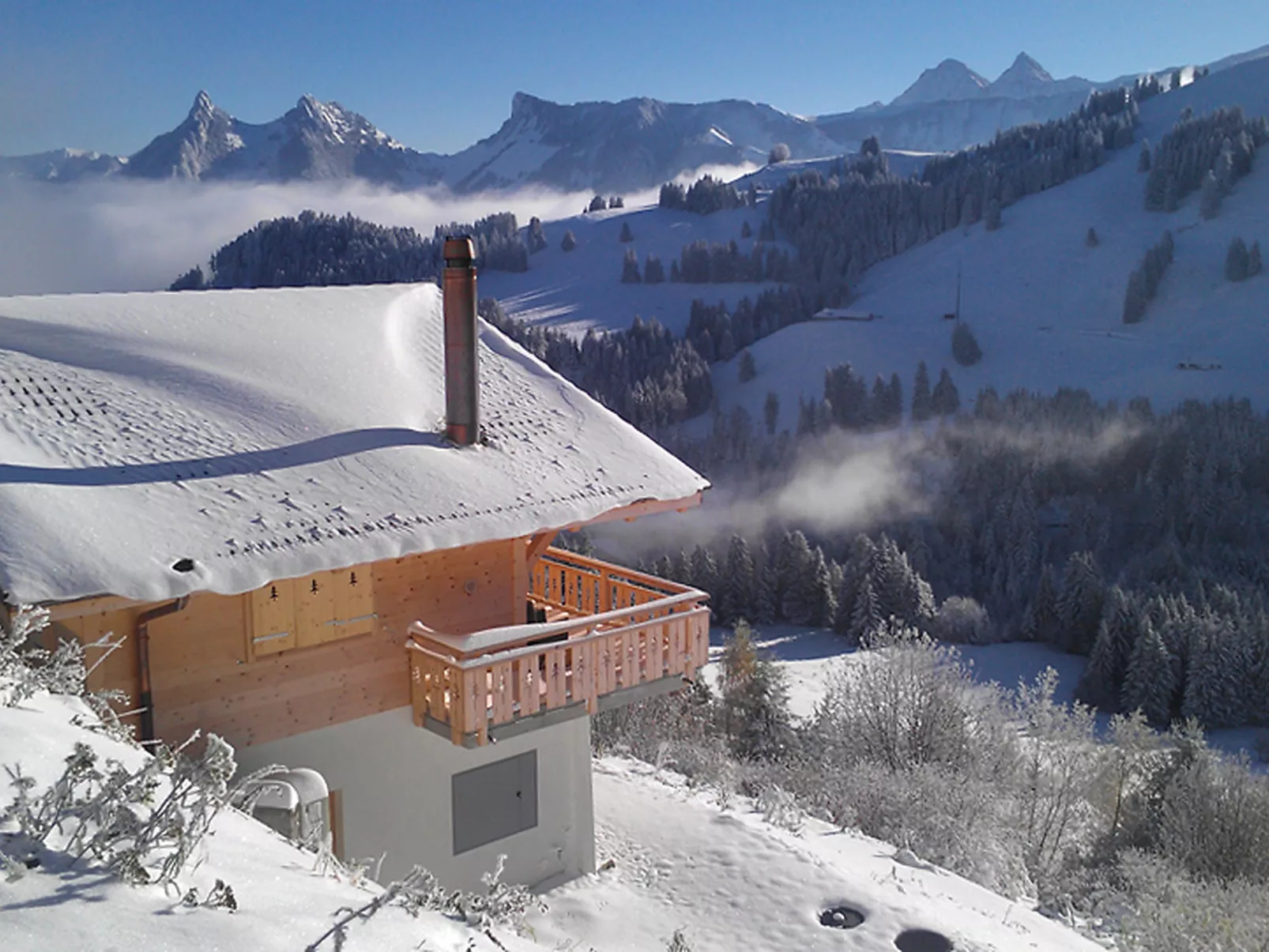 Chalet La Poya-Draußen
