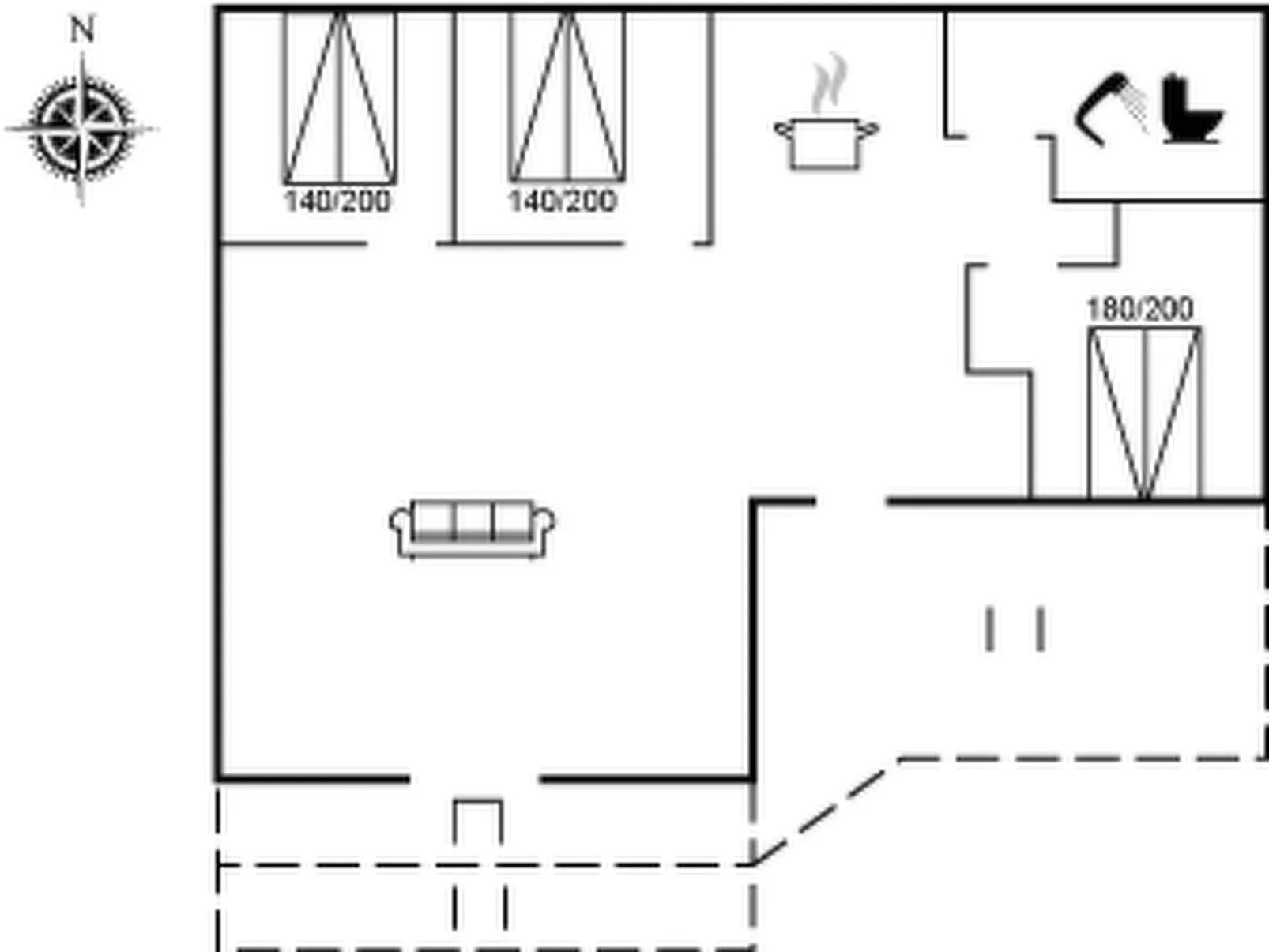 "Swen" - 1.3km from the sea-Inside