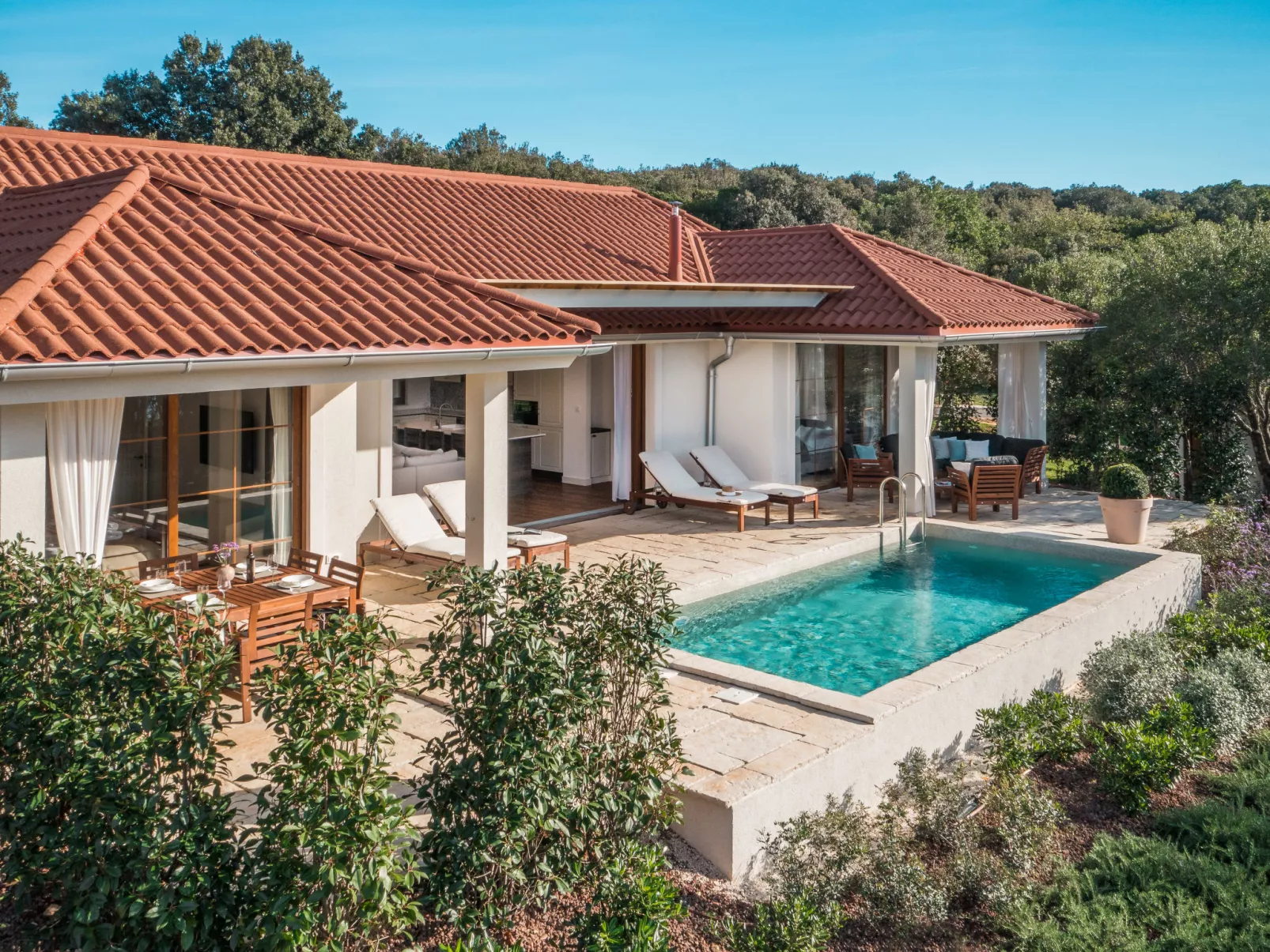 Luxury Beachside Villa Porto Bus-Dehors