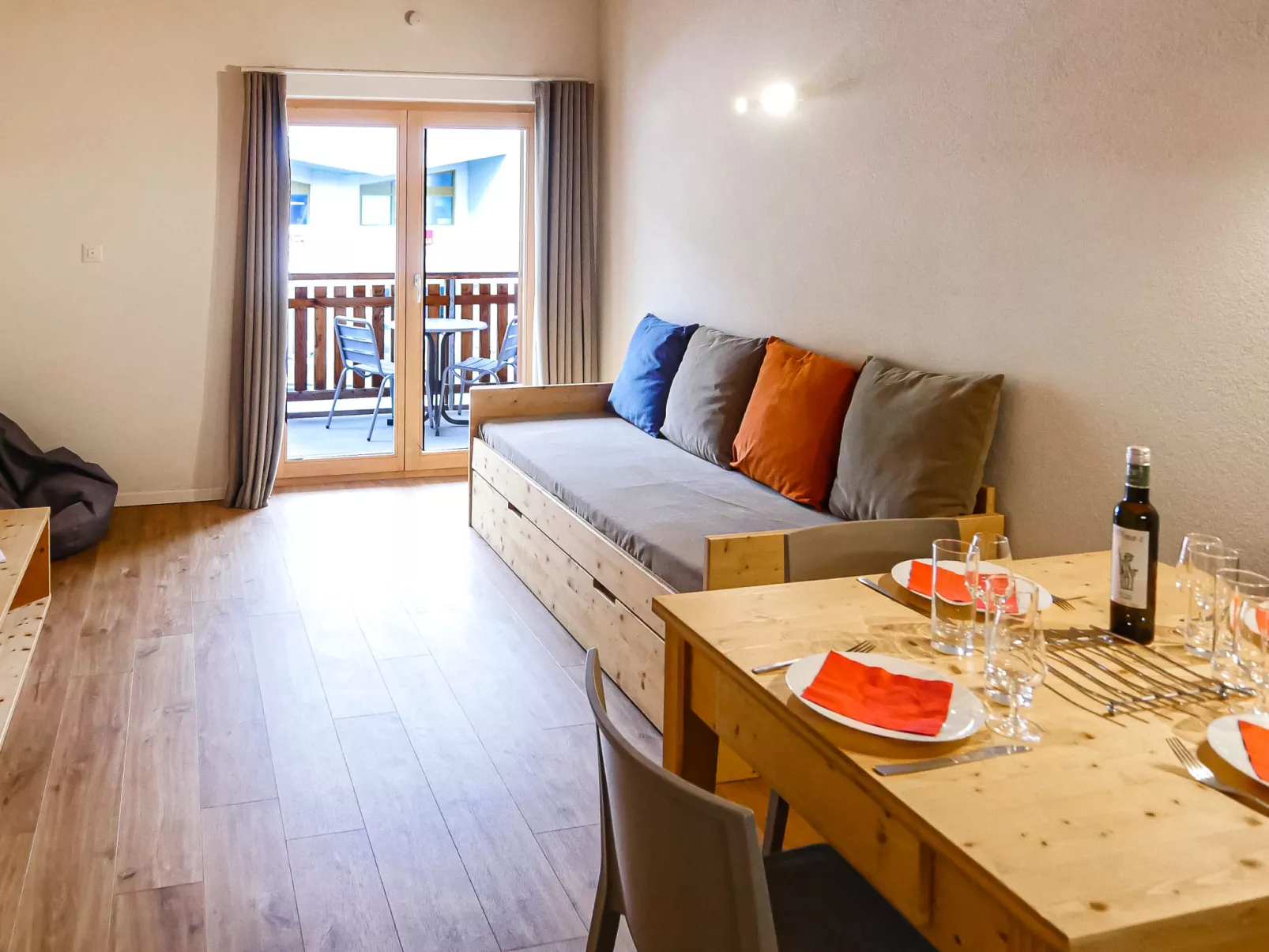 T-Resort La Tzoumaz 2p4 vue vallée-Drinnen
