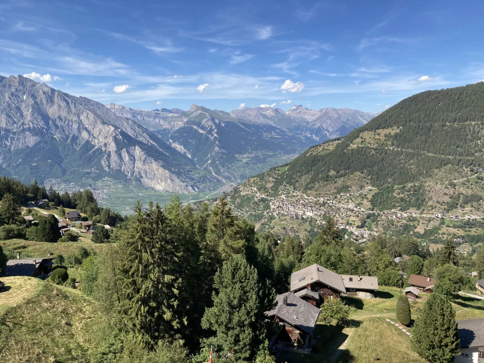 T-Resort La Tzoumaz 2p4 vue vallée-Draußen