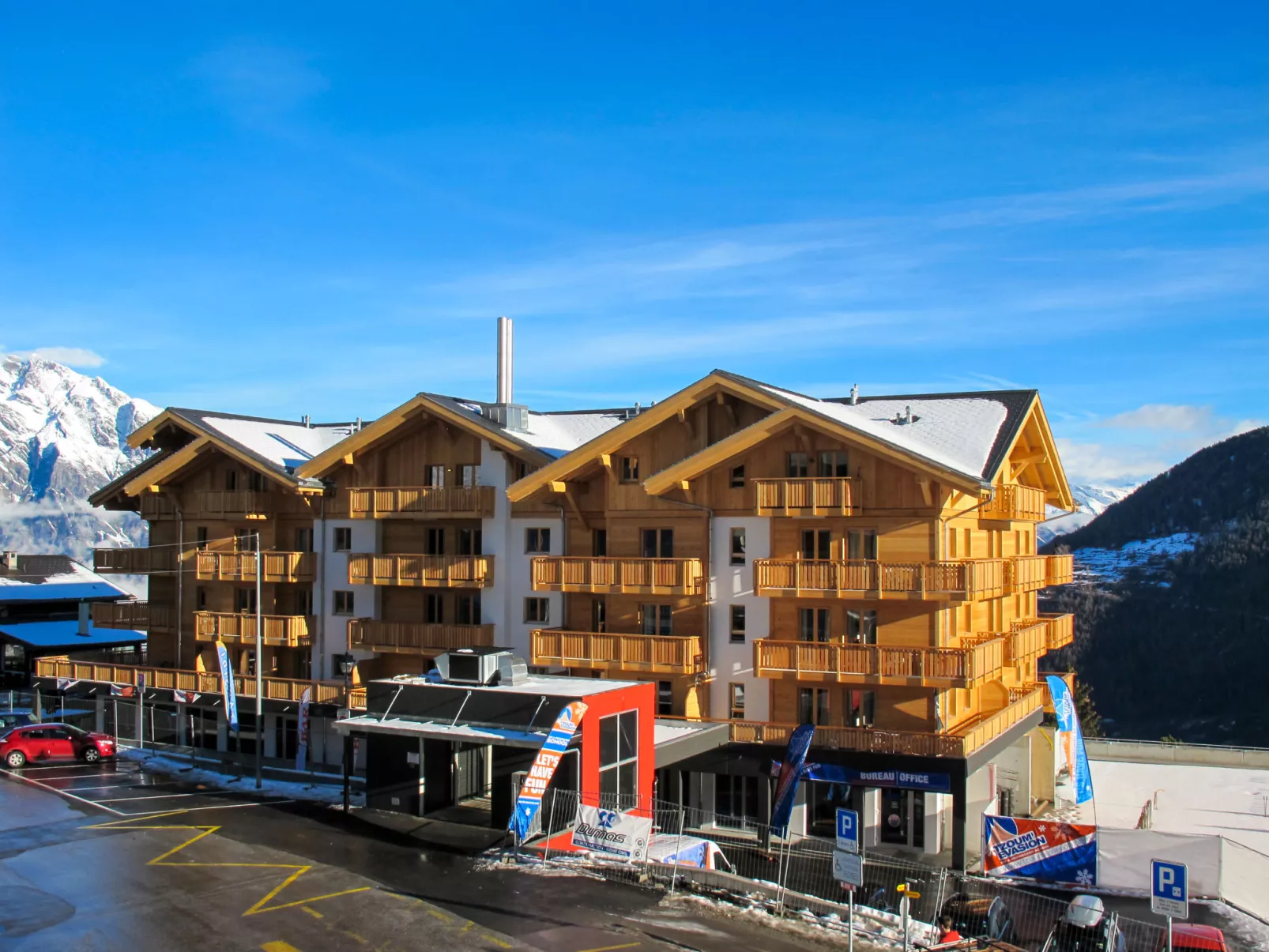 T-Resort La Tzoumaz 2p4 vue vallée-Draußen