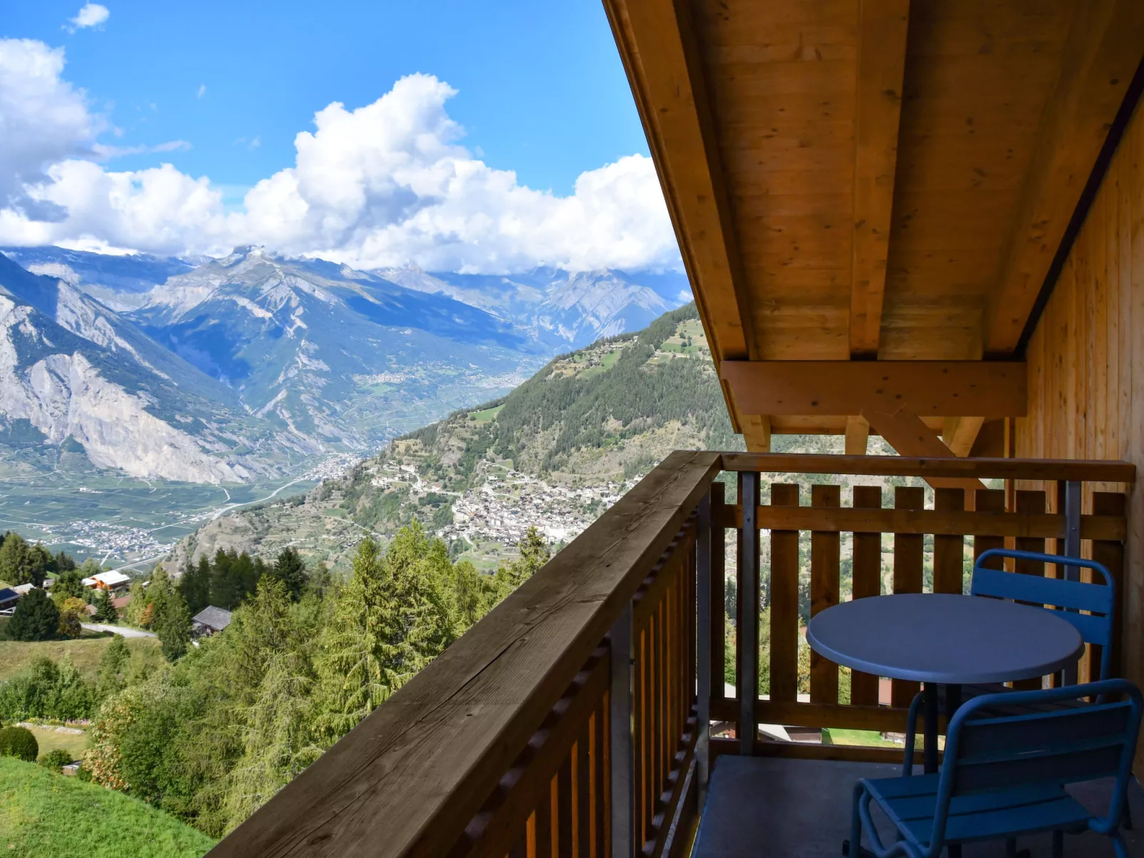 T-Resort La Tzoumaz 4p8 vue vallée-Draußen