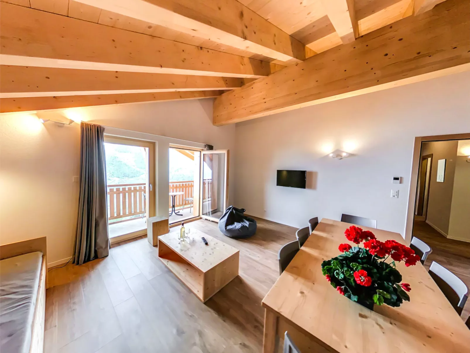 T-Resort La Tzoumaz 4p8 vue vallée-Drinnen