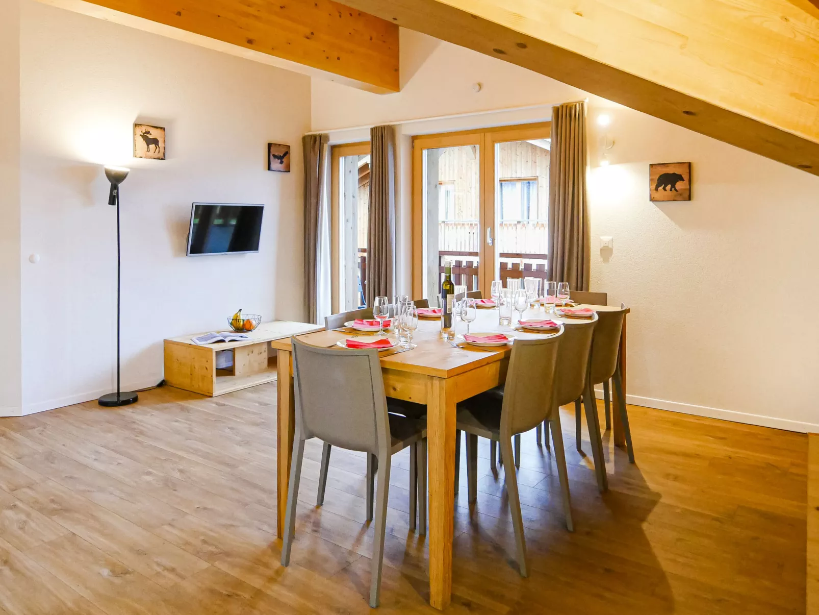 T-Resort La Tzoumaz 4p8 vue vallée-Drinnen