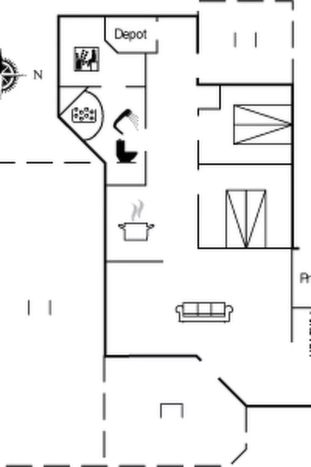 "Hane" - 150m from the sea-Inside