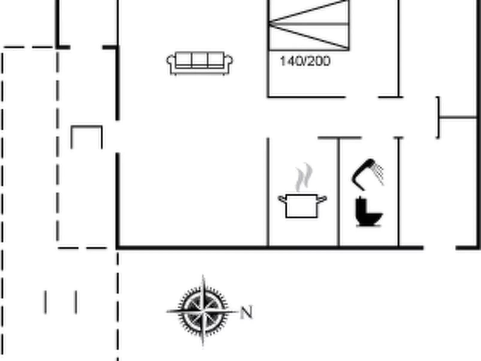 "Aghwith" - 1.2km from the sea-Inside