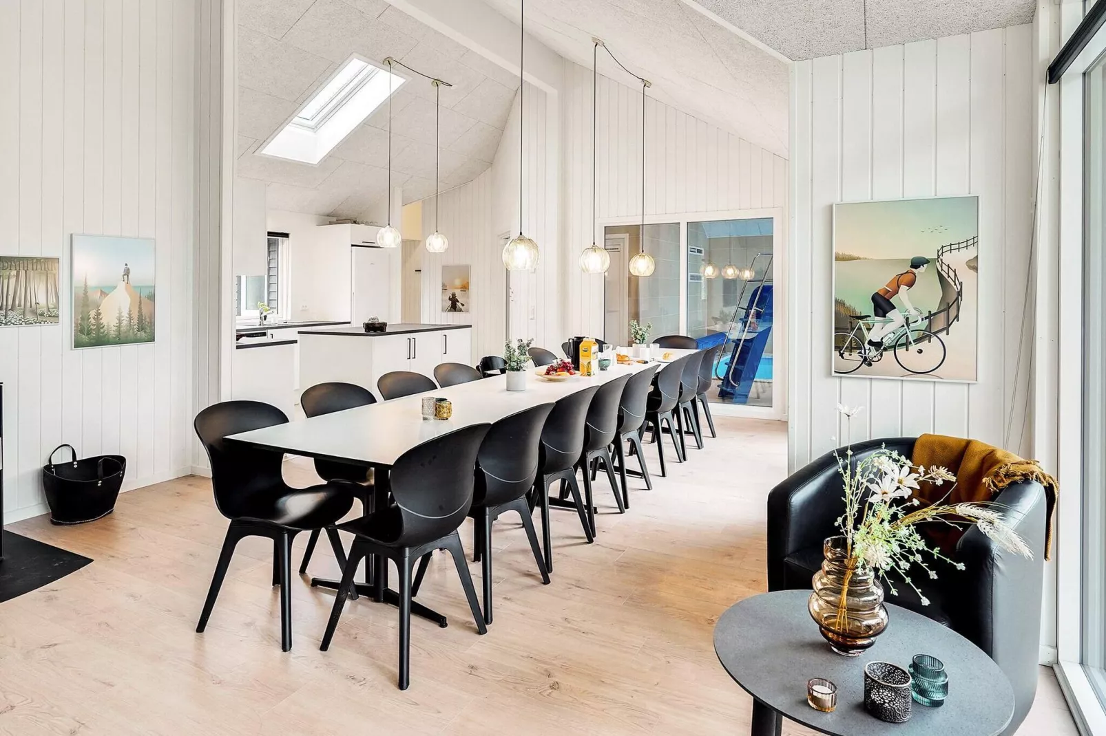 Maison de vacances pour 16 a Væggerløse-Intérieur