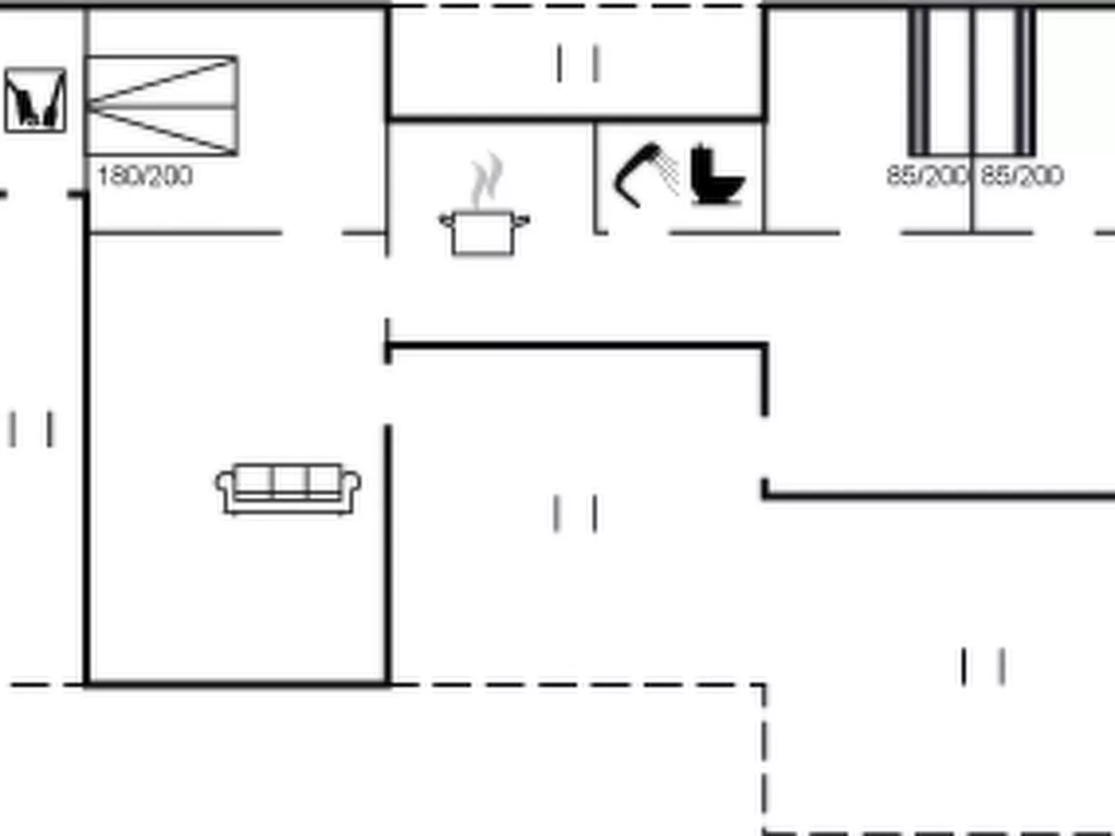 "Nore" - 350m from the sea-Inside