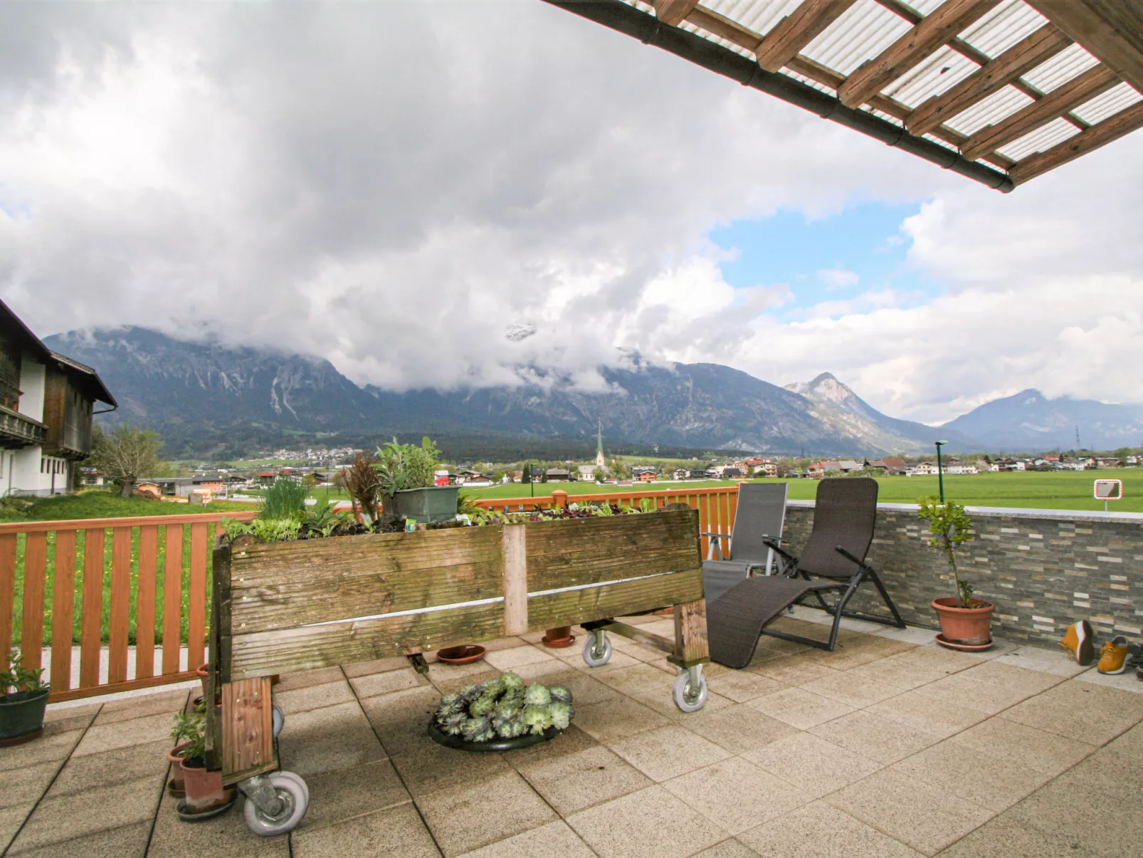 Brettfall Blick-Outside