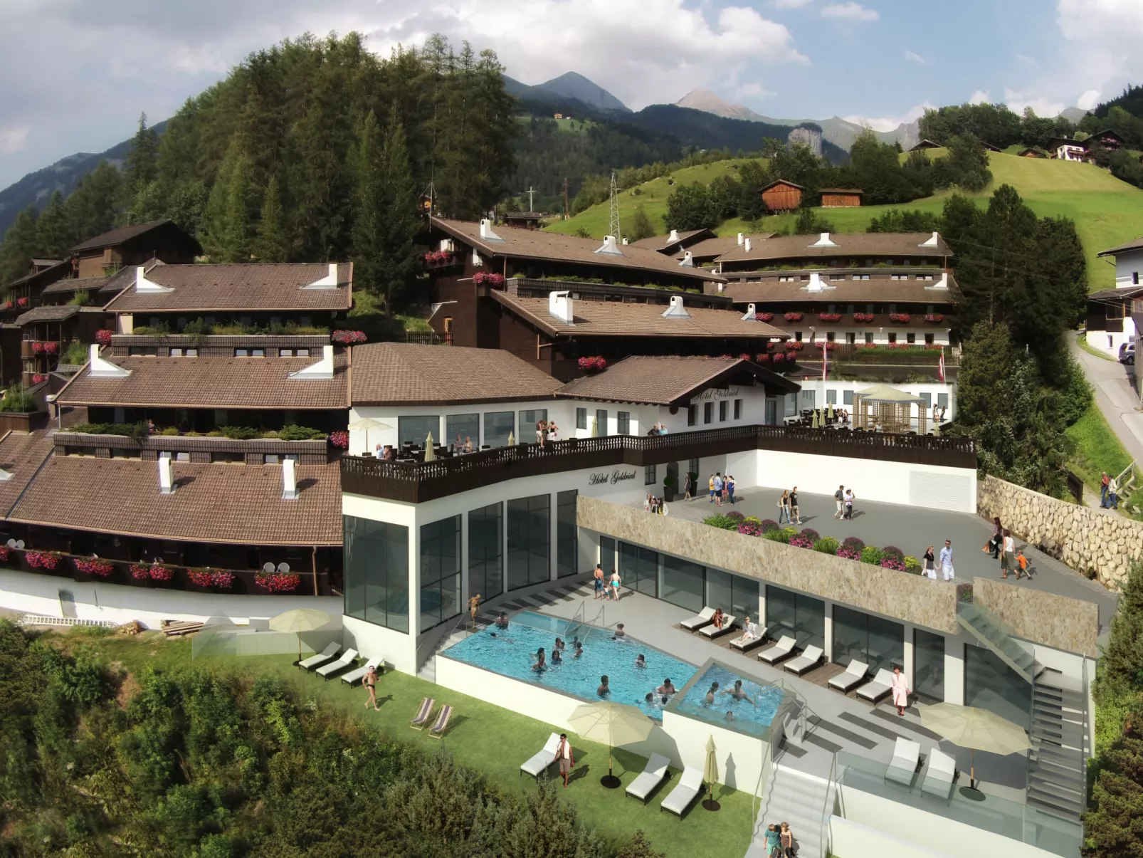 Wellnessapartment-Draußen