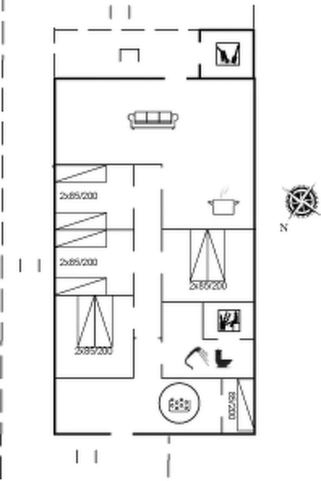 "Elnur" - 100m from the sea-Inside