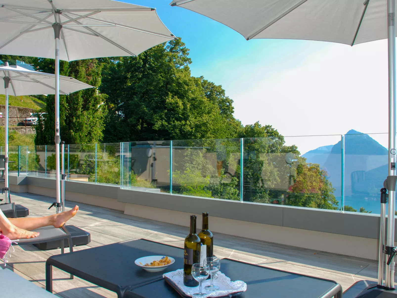 Residenza Monte Bré - Apt.105 Haus1-Draußen