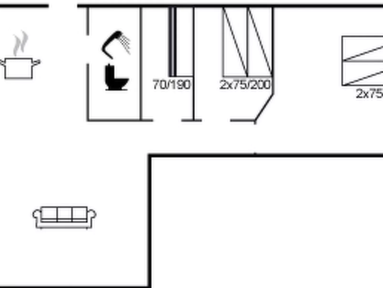 "Swana" - 550m from the sea-Inside