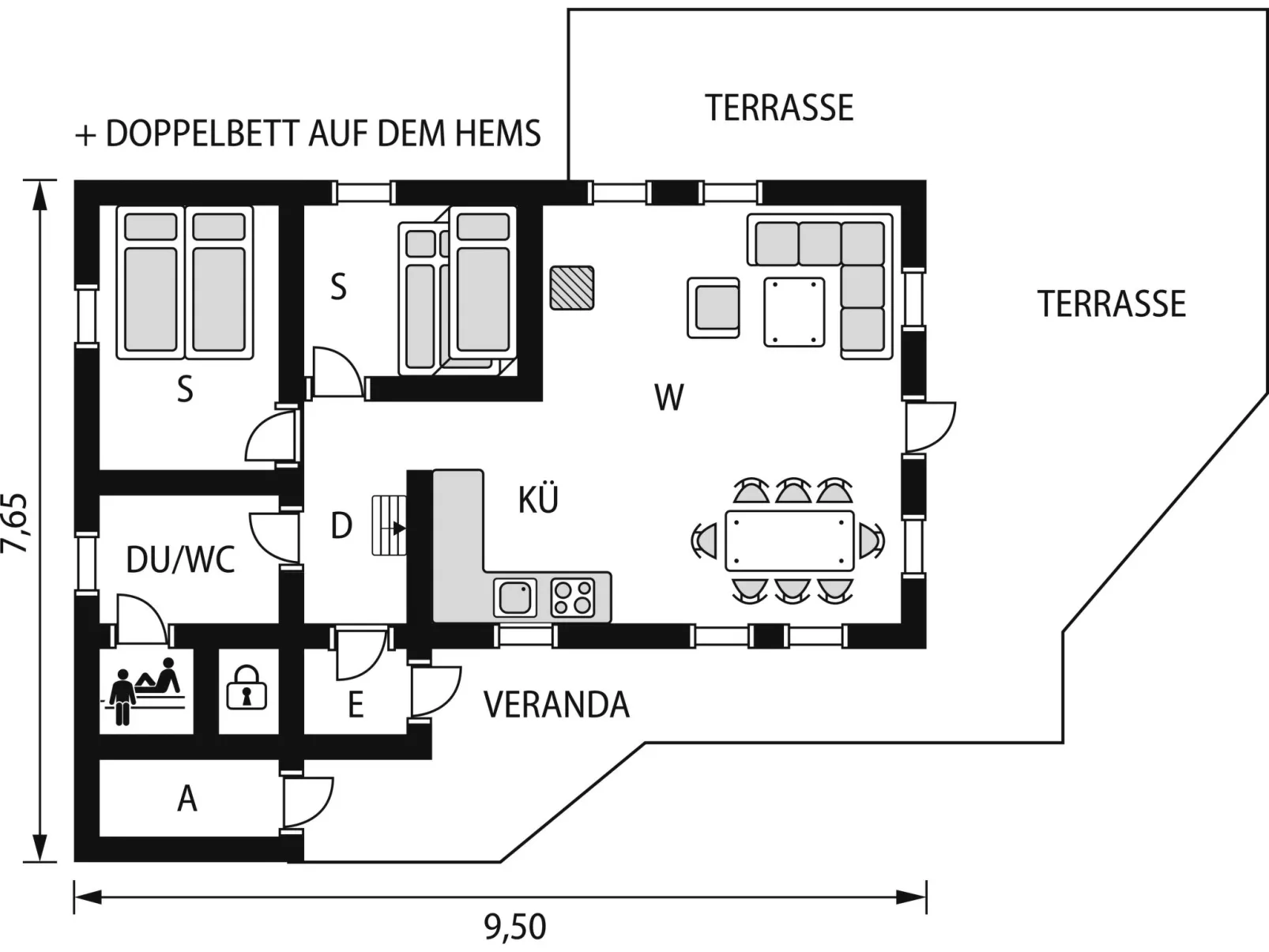 Skafjellstoga-Inside