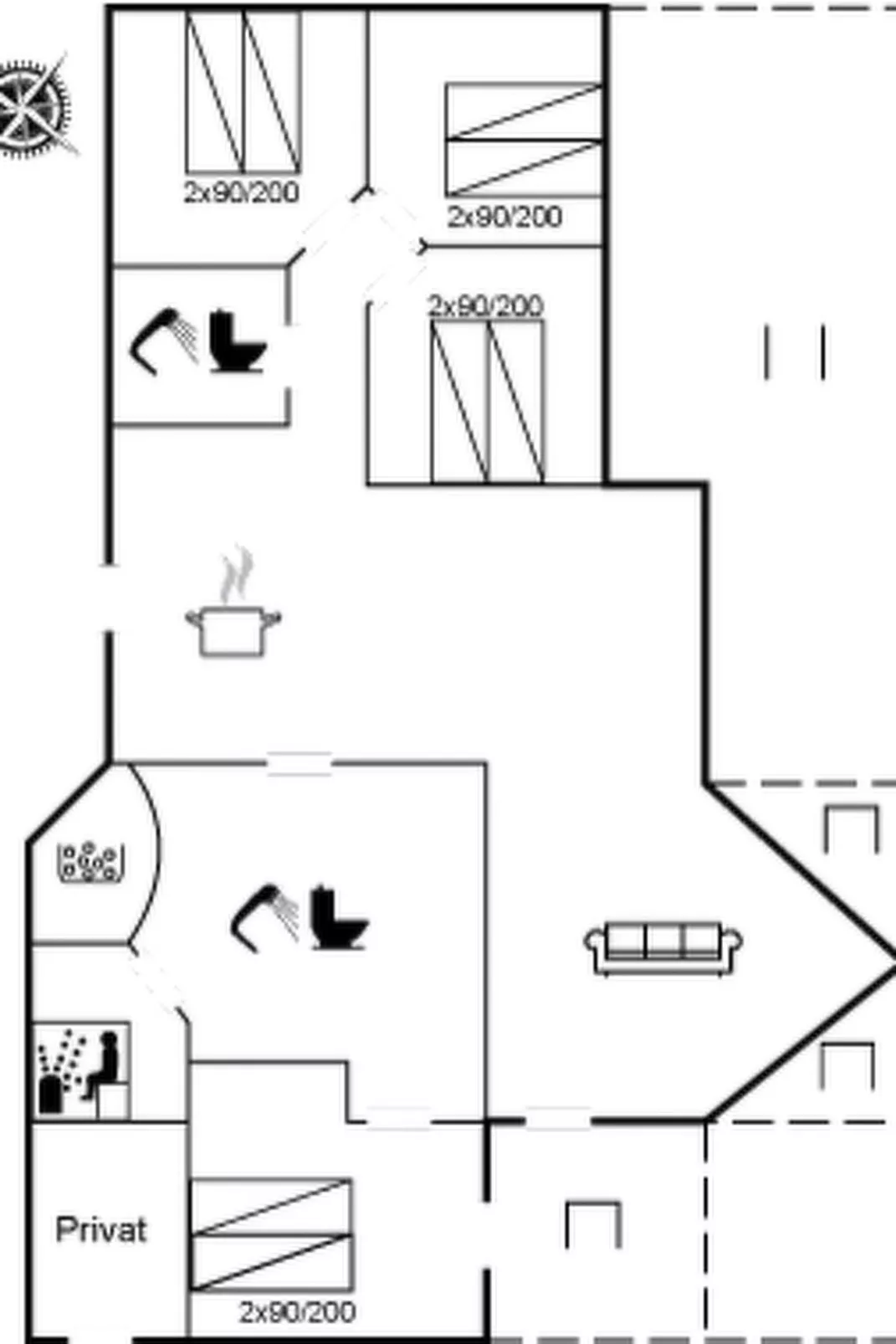 "Winder" - 1.3km from the sea-Inside