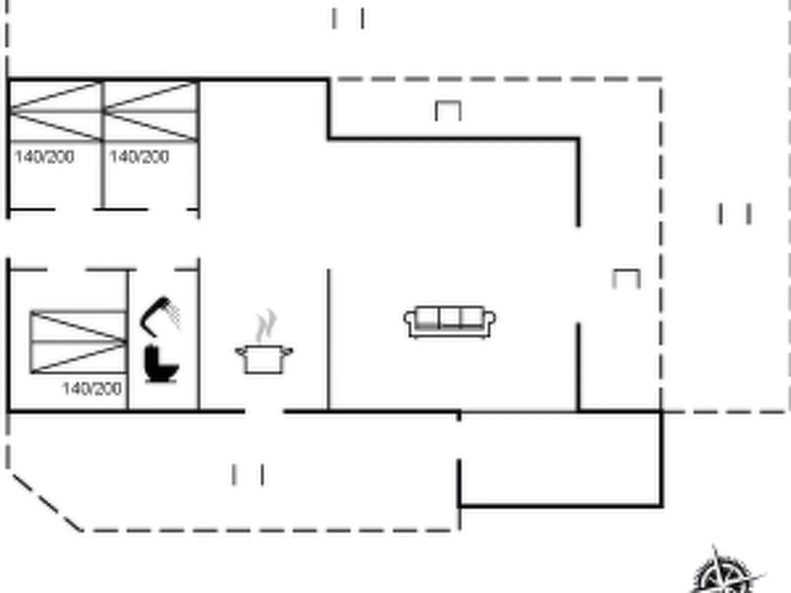 "Aksa" - 400m from the sea-Inside