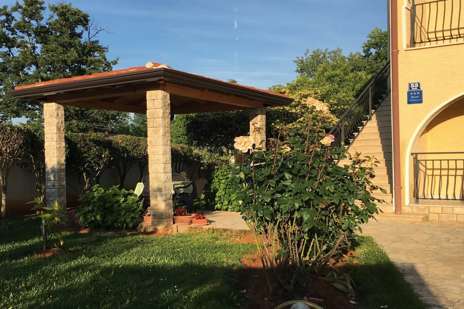 Apartment Bruna in Porec, Istria-Terrace