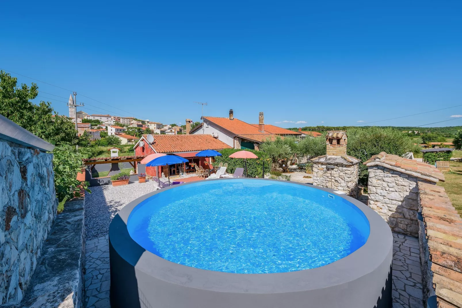 Apartment Milena- Visnjan with pool-Pool