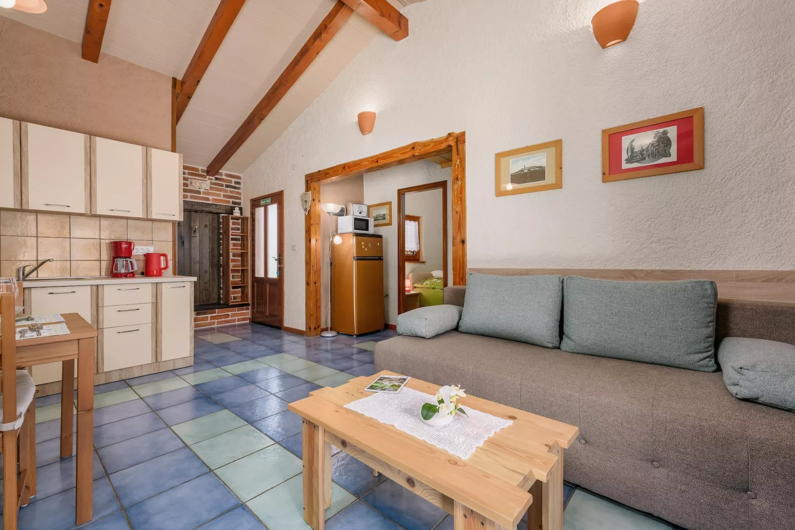 Apartment Milena- Visnjan with pool-Living room