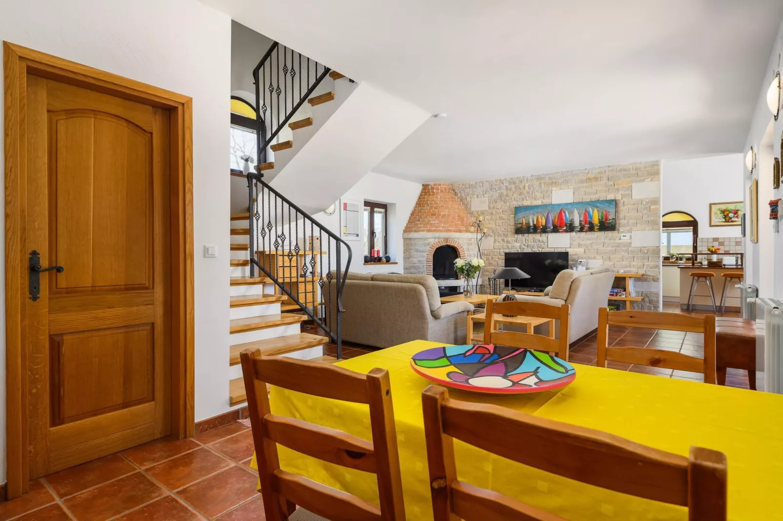 Villa Imagine with heated pool-Salle à manger