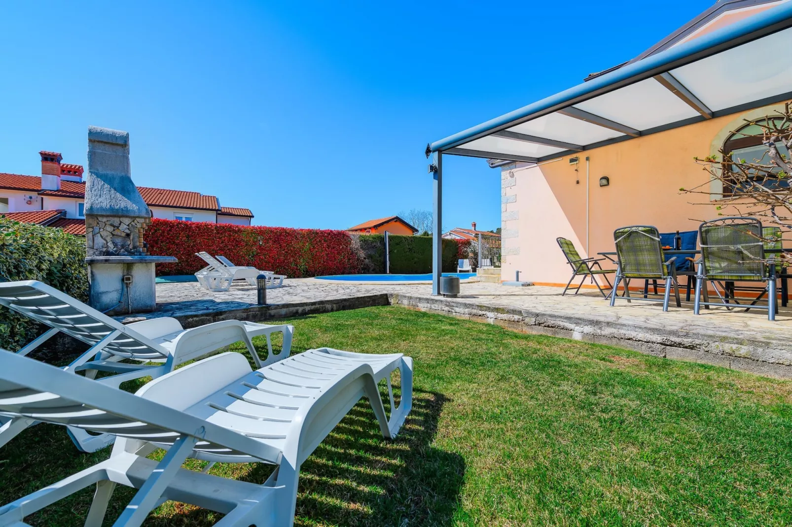 Villa Imagine with heated pool-Balcon-terrasse
