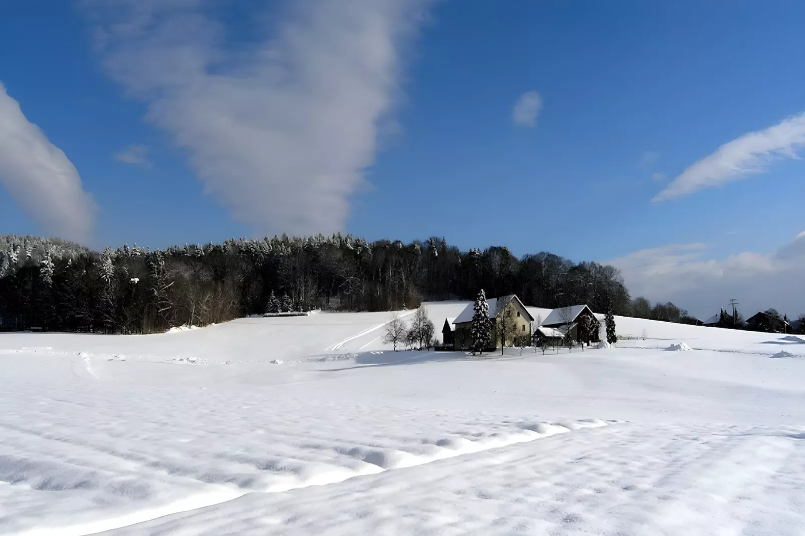 Sonnenhügel-Gebiet Winter 20 km