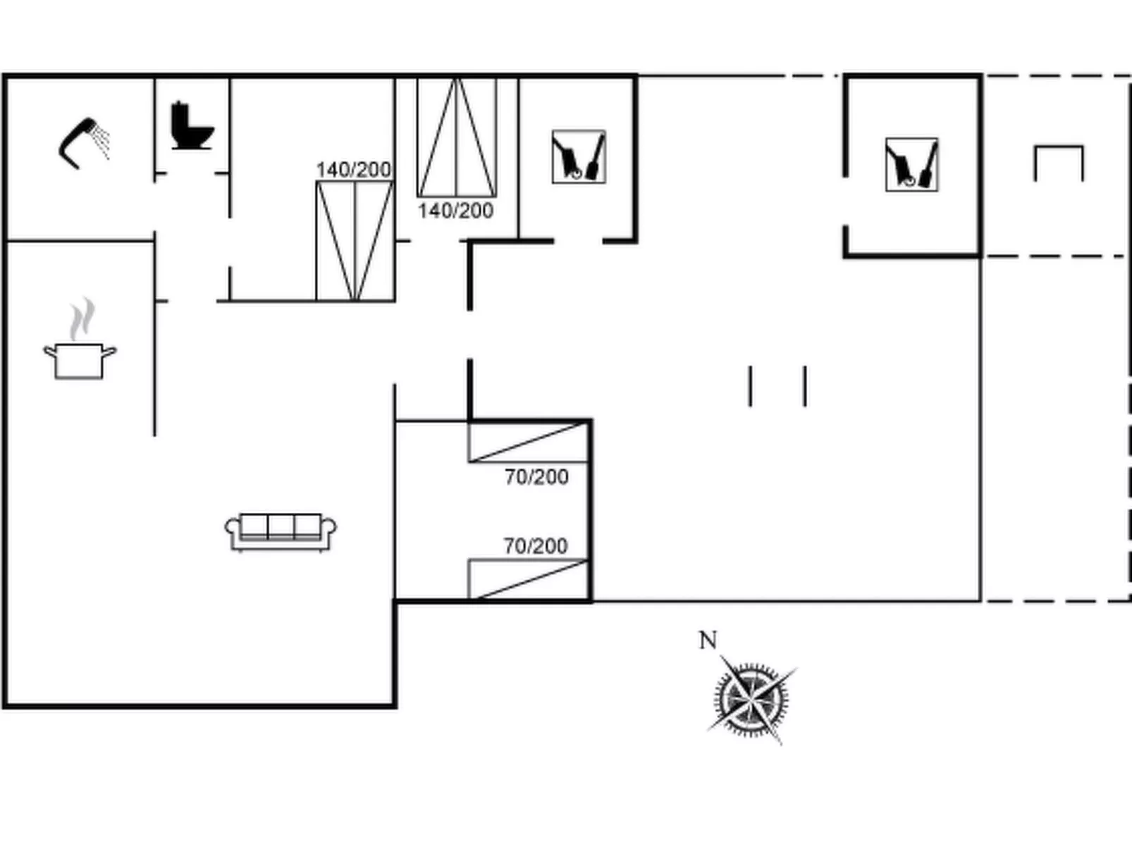"Tedora" - 300m from the sea-Inside