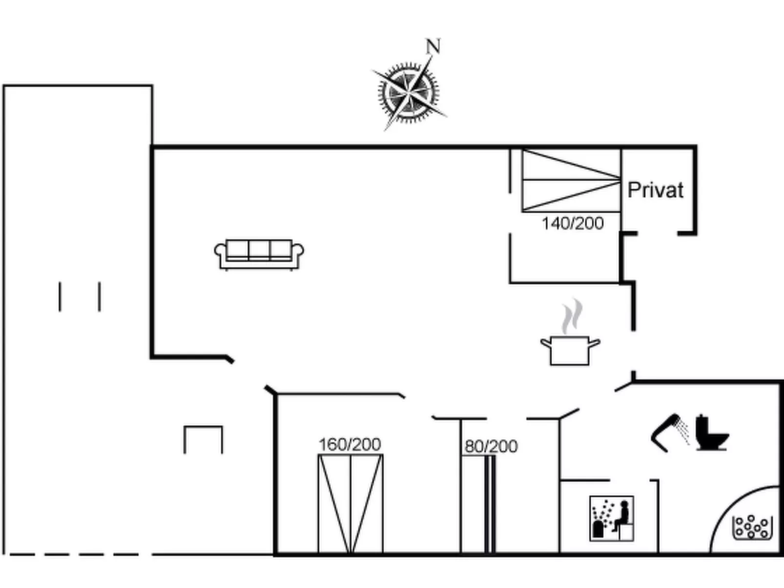 "Enida" - 350m to the inlet-Inside