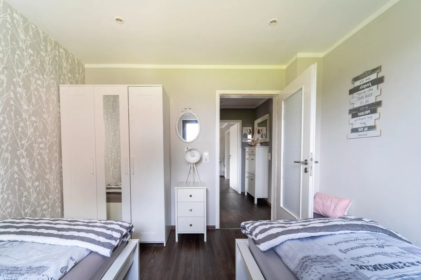 Modern holiday flat with pool in the Harz-Bedroom