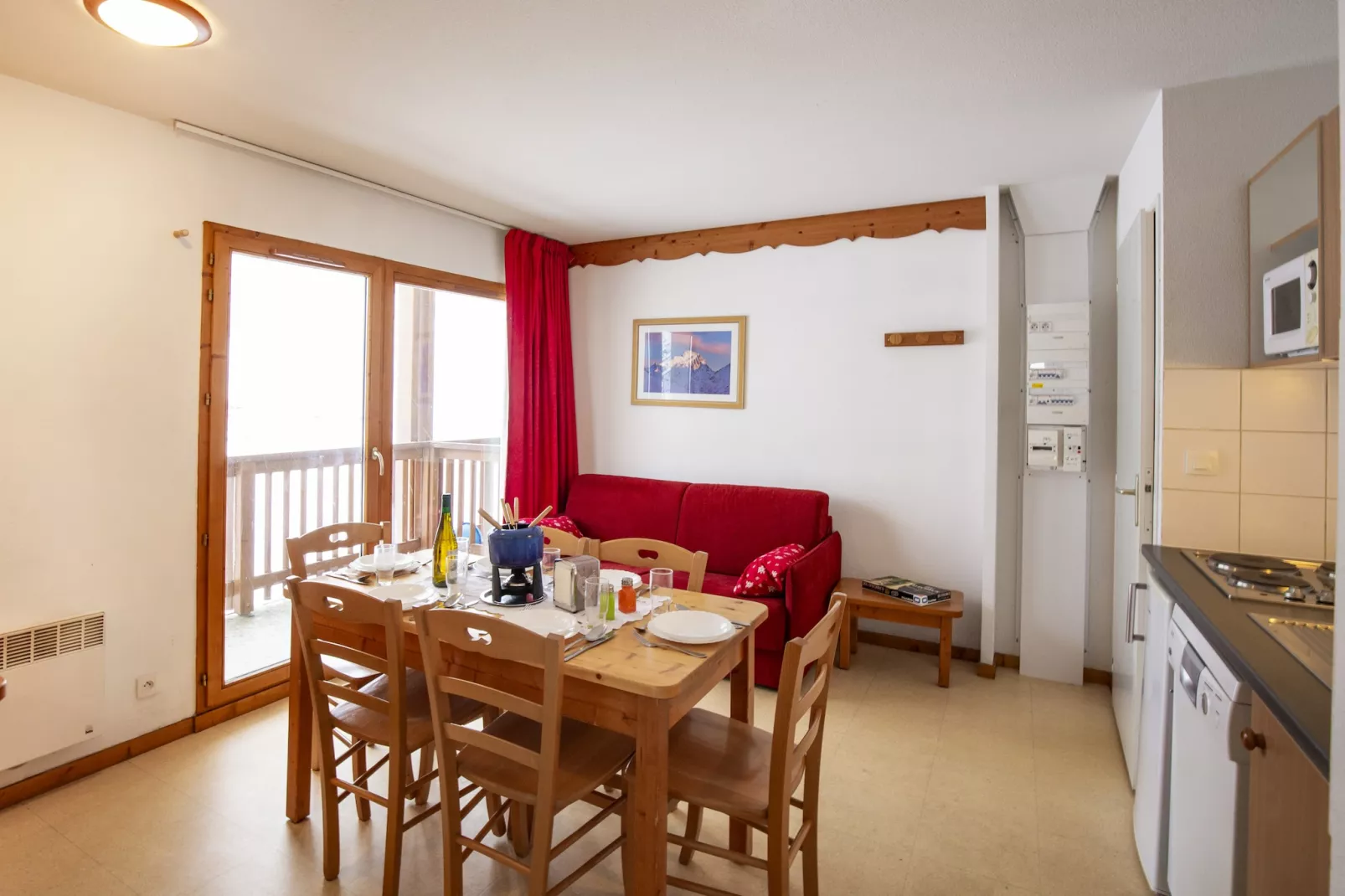 Balcons B 014 - PARC NAT. VANOISE appart. 6 pers.-Living room